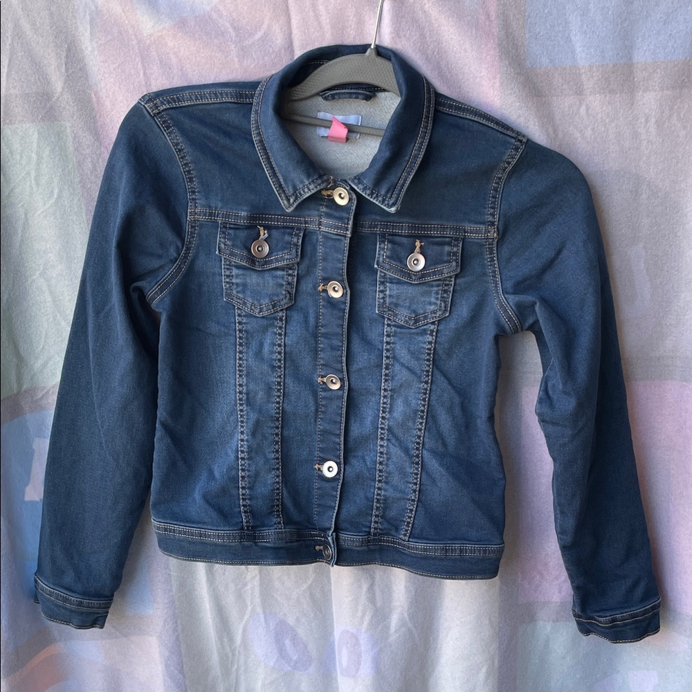 Place Blue Denim Kids Jacket Girls Size 10/12 L/G